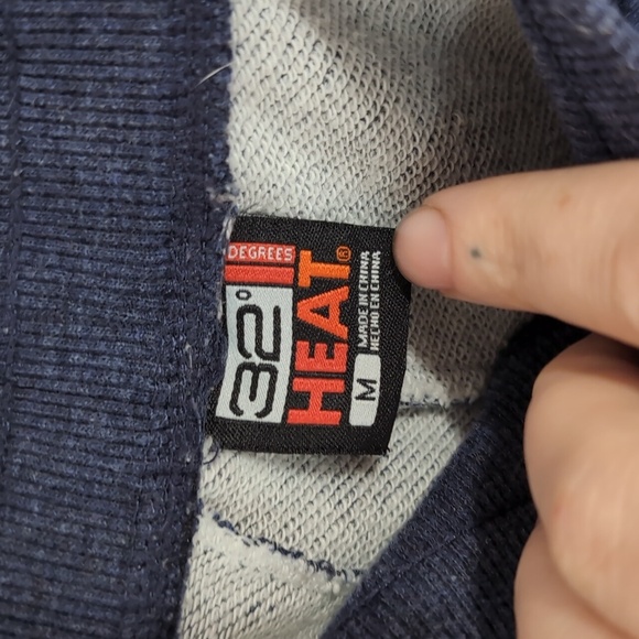 32* Heat Navy Blue Taper Leg Sweatpants Size Medium - Picture 6 of 6